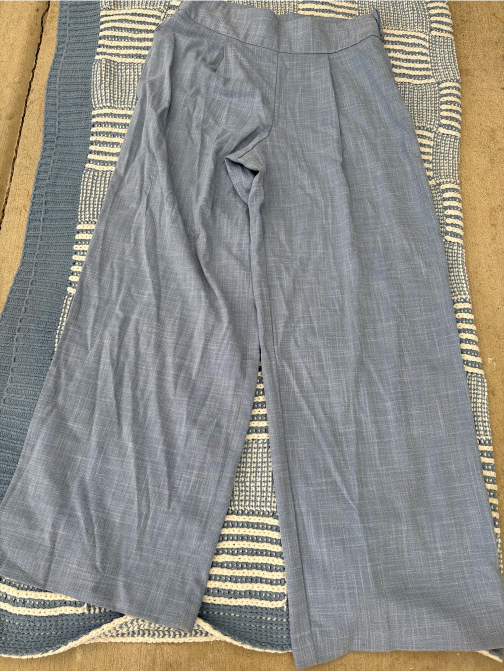 Worthington Light Blue Wide Leg Dress Pants - Picture 2 of 4
